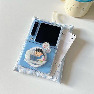 irasutoya小女孩半透purax手机壳