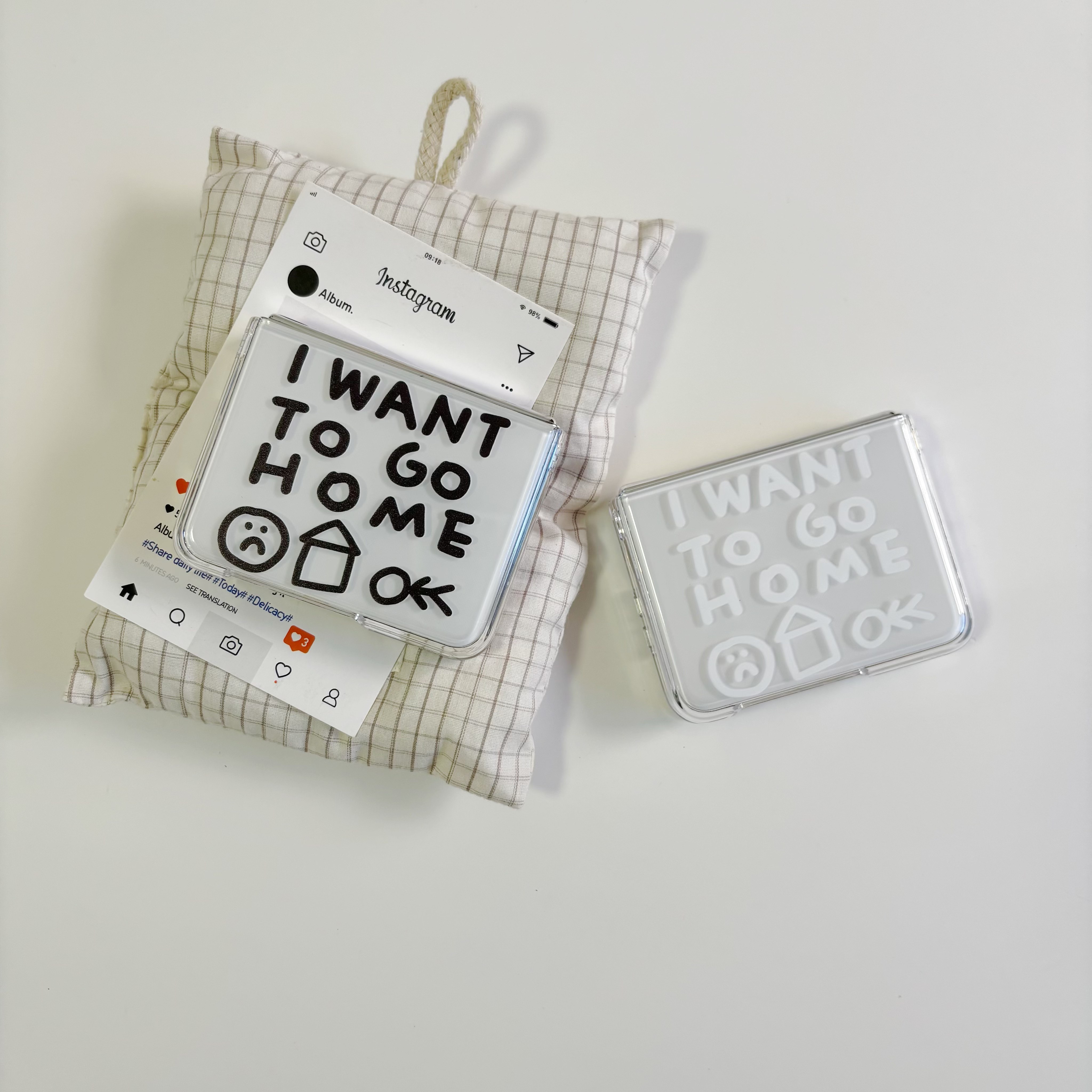 韩素希同款我想回家go home字母适用于华为purax手机壳小折叠适用于小米mixflip2透明保护套适用于三星zflip7,3C数码配件,手机保护套/壳,淘宝优惠券,粉丝福利购,淘宝优惠卷