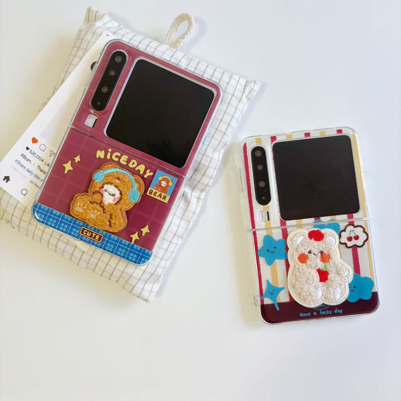 秋冬小熊适用于华为purax手机壳