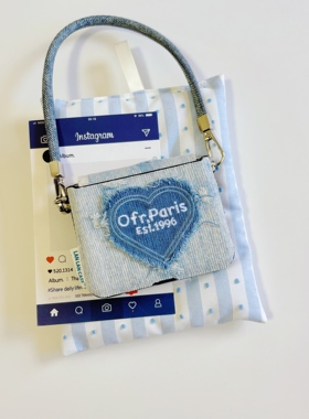 韩风破洞牛仔爱心适用于华为purax手机壳小折叠适用于小米mixflip2保护套适用于三星zflip7手提全包款