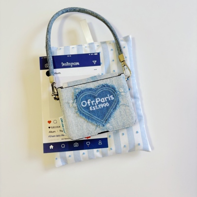 破洞牛仔爱心适用于purax手机壳