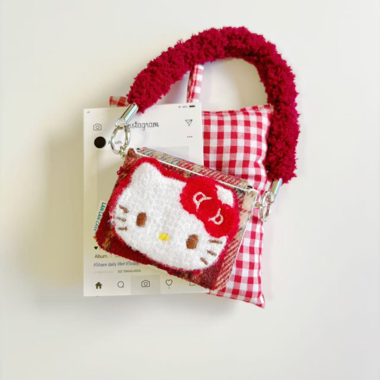 圣诞红KT猫适用于华为purax硬壳