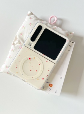 ins小众泼墨彩波点适用于华为purax手机壳小折叠典藏版软壳小胖子阔折叠不透色