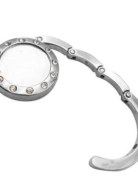 25MM槽位空胚厂家供应12钻圆牌空牌外贸热销挂钩时尚带钻空胚