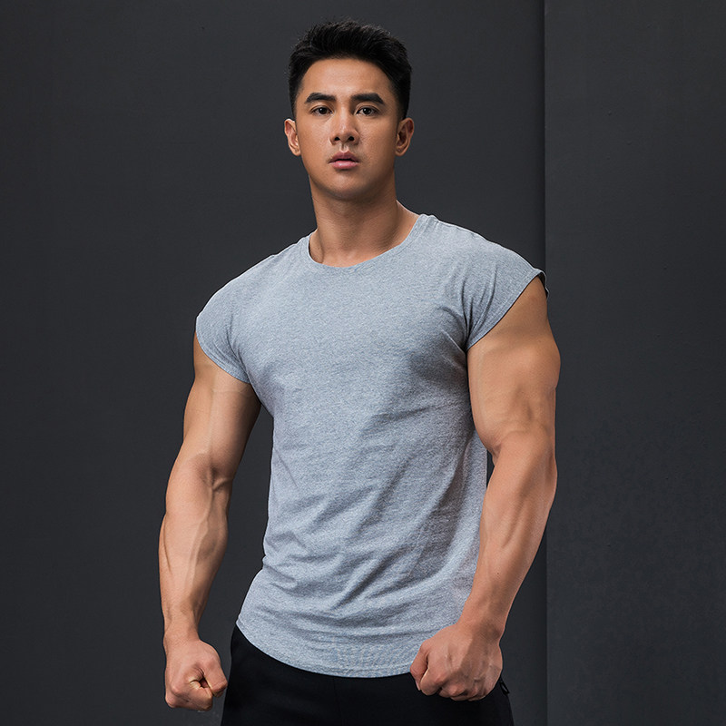 撸铁狼运动背心男棉质修身透气吸汗跑步训练显肌肉无袖坎肩上衣