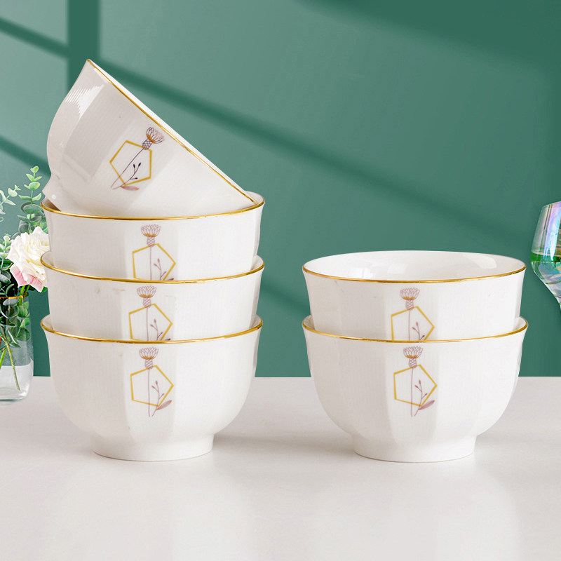 陶瓷碗家用组合欧式面防烫餐具