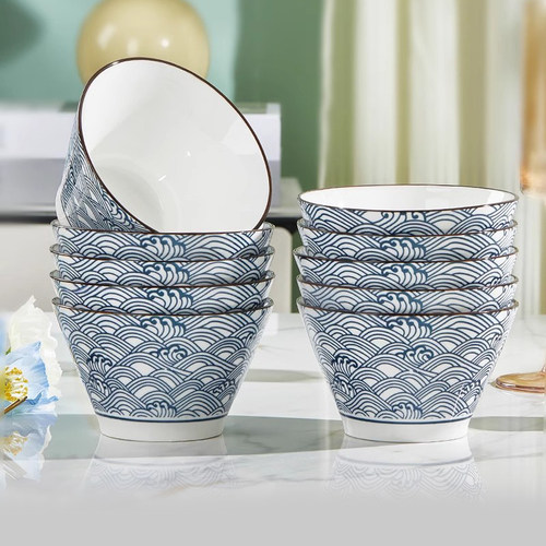 优尊陶瓷日式大众饭碗组合