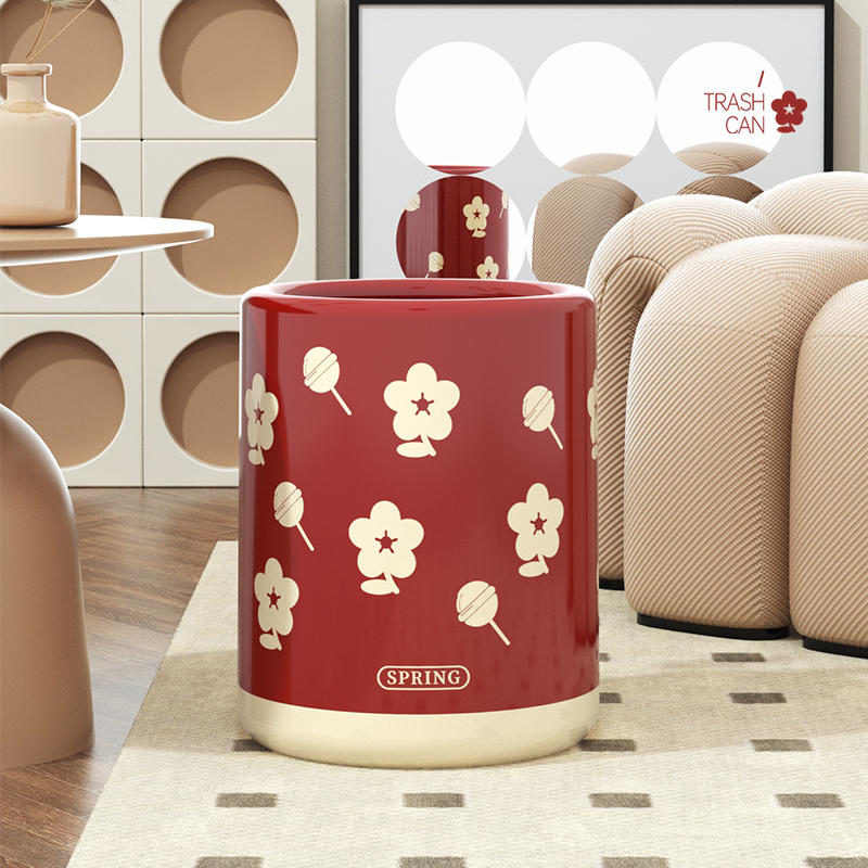 慕苏卡无盖大容量轻奢垃圾桶