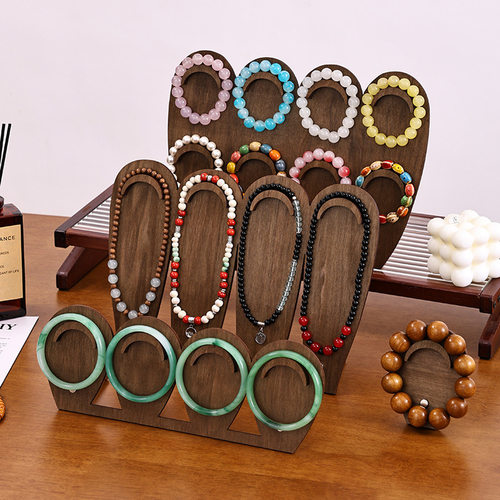 文玩挂串架桌面首饰手串摆摊展示架摆台佛珠菩提手表项链收纳架子