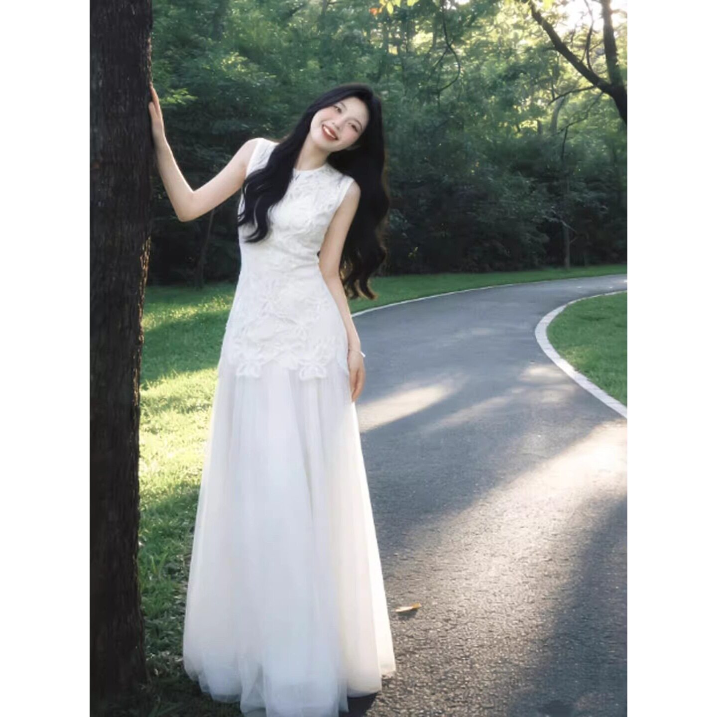 春天氛围感连衣裙不撞款初夏精致碎花裙遮肚子显瘦高级感法式长裙
