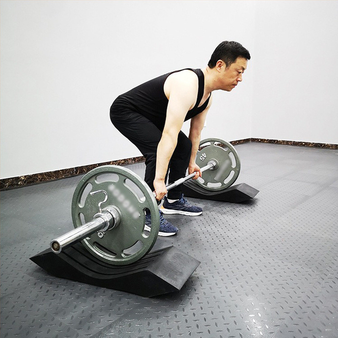 硬拉台家用健身深蹲杠铃缓冲垫子力量器械举重减震降噪音地台木板