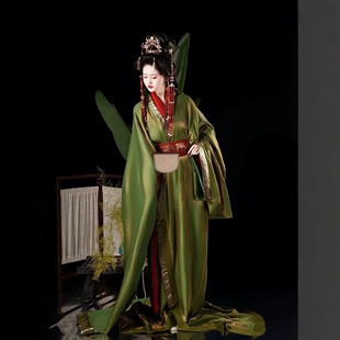 绝美战国袍秋冬魏晋风古装舞蹈服超仙西汉服直裾曲裾袍襦裙舞蹈服