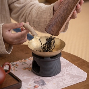 烤茶焙茶器手工炒茶保温暖茶烘烤醒茶炉茶叶提香日式小型烘焙瓦片