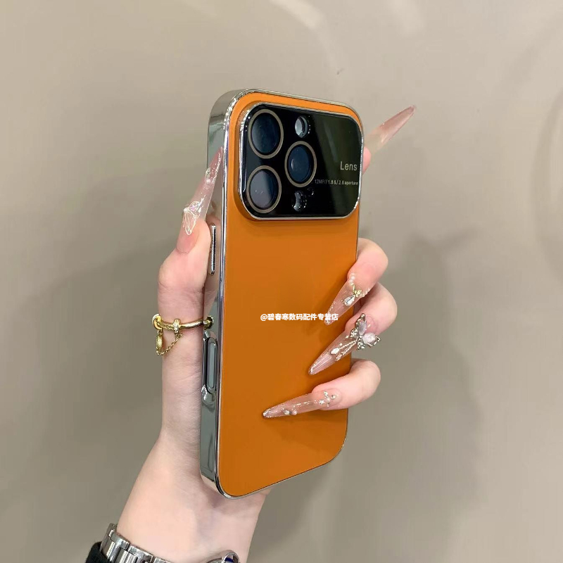 秒变17大视窗适用苹果17promax手机壳新款iPhone16promax带镜头膜15pro磨砂简约14/13电镀全包防摔保护套男女