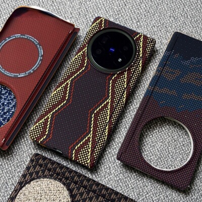 mtx6碳纤维纹磨砂磁吸中轴全包壳