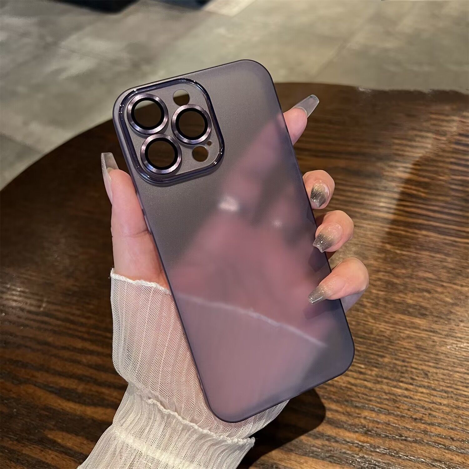 抖音同款金属磨砂超薄肤感壳散热