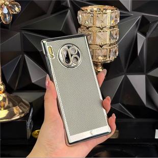 解压陀螺支架超薄散热透气适用华为mate30epro手机壳新款高级感镂空网格mate30带镜头膜epro全包防摔保护套