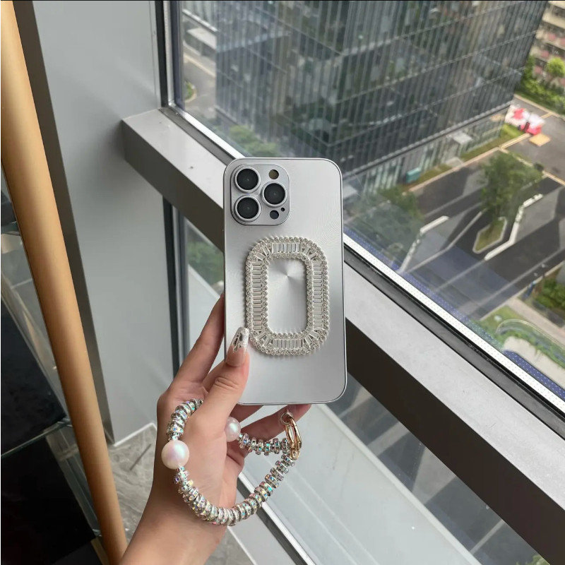 奢华水钻苹果14promax手机壳新款iphone15全包镜头膜12promax高级感13pro轻奢女款11小众炫彩极光保护套适用