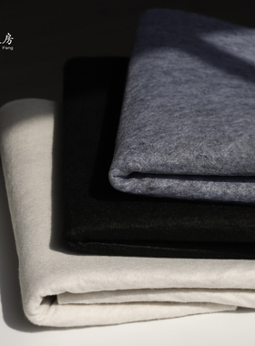 鸿猷文房加厚书画毛毡垫学生书法桌垫子白色灰色黑色专用写毛笔字垫的毛笔字布毡文精品羊毛小号整张毡布画毡