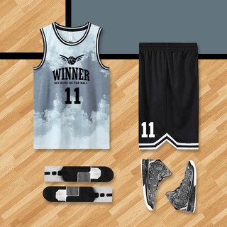 篮球服套装男定制运动服女宽松训练队服学生比赛背心印字篮球球衣