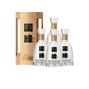 【官方正品】今世缘国缘四开42度500ml*4瓶整箱 白酒年节送礼商务