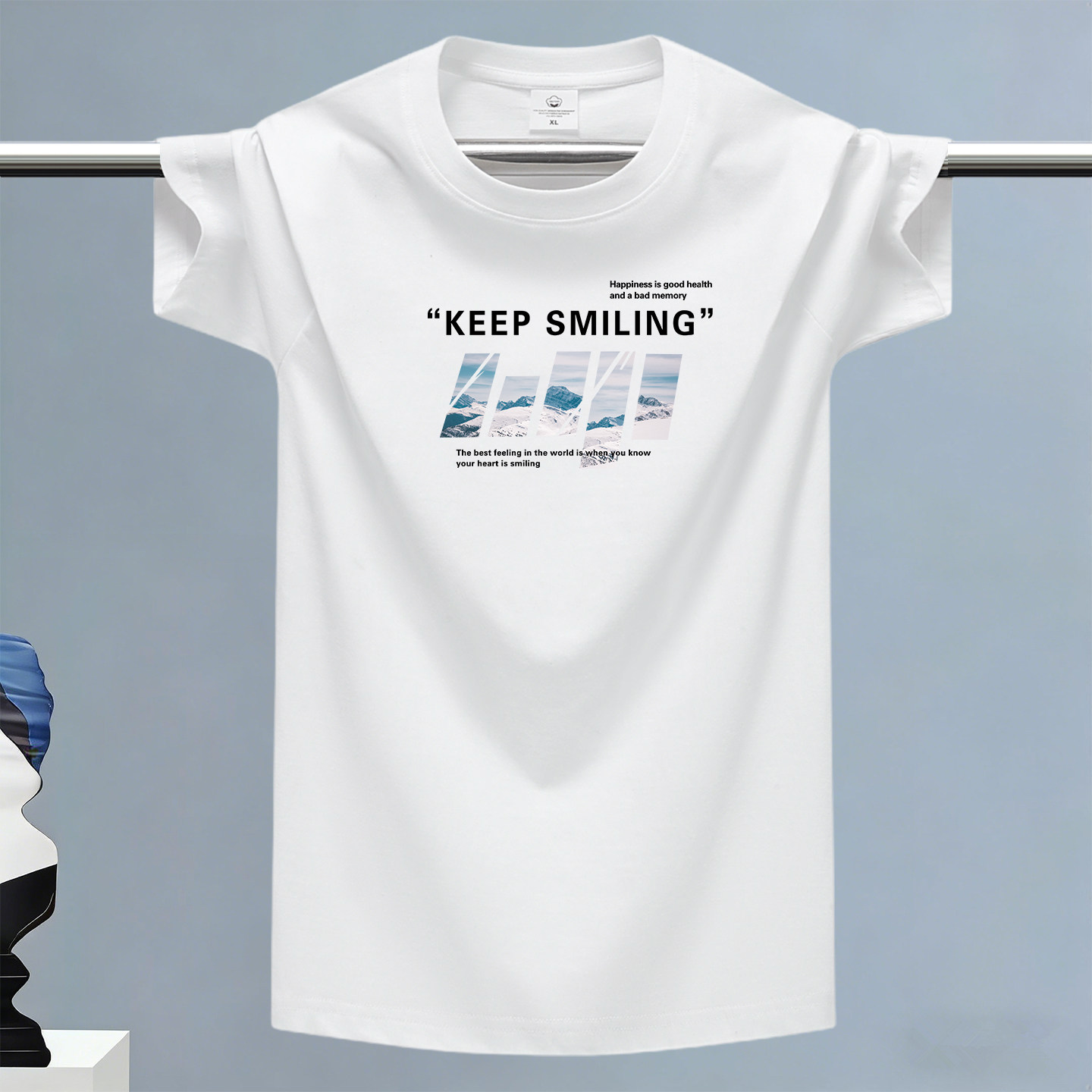 夏季薄款纯棉短袖t恤男青年休闲宽松大码百搭上衣情侣运动打底衫