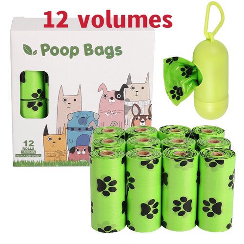 Dog Poop Bag Biodegradable Leak Proof Green Dog Waste Bags
