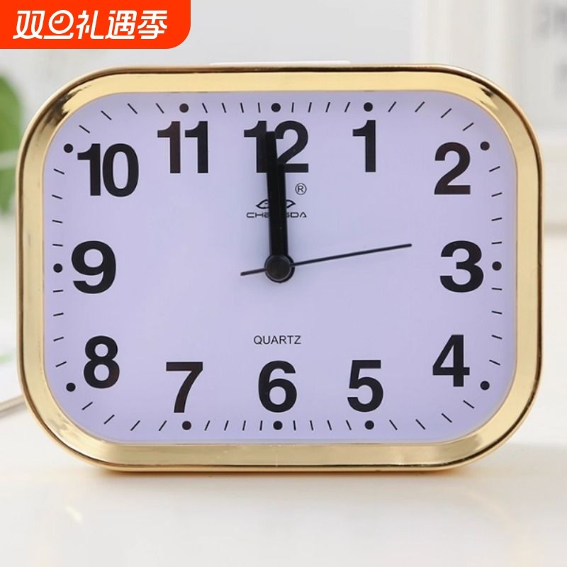 闹钟简约家用老人大字钟表学生桌面专用台钟床头客厅卧室闹铃时钟