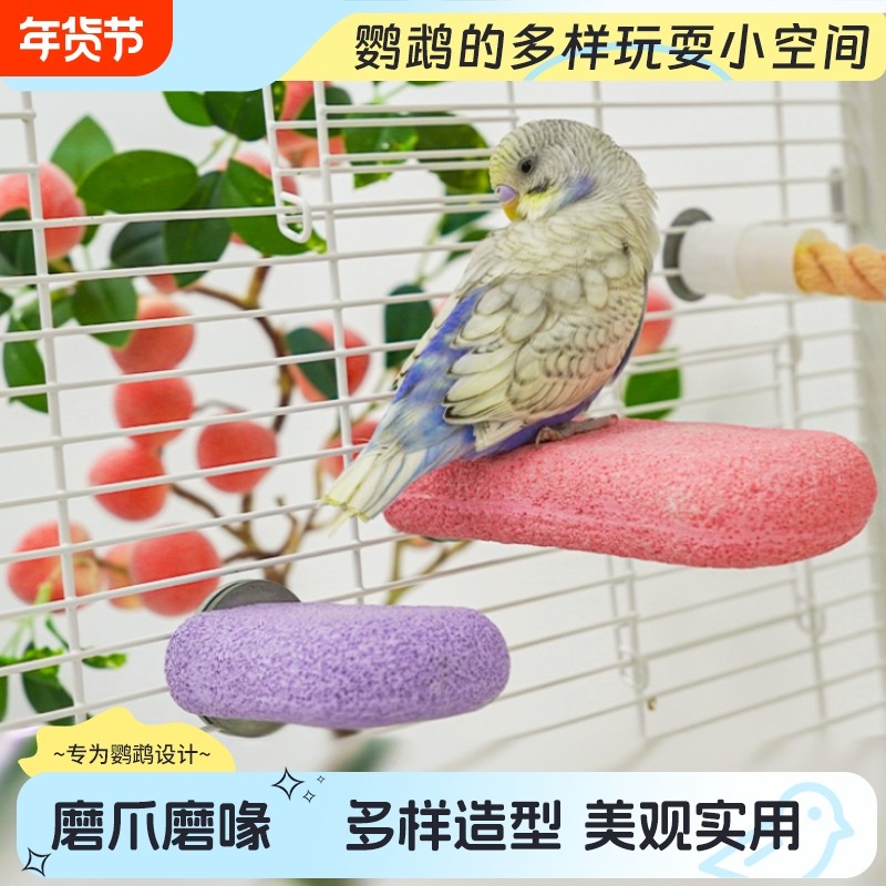 鹦鹉磨砂站杆磨爪棒虎皮玄凤磨喙站棍磨嘴站台鸟笼专用休息八哥,宠物/宠物食品及用品,鸟秋千,淘宝优惠券,粉丝福利购,淘宝优惠卷
