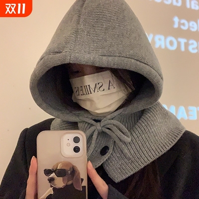 百搭保暖显脸小】围帽一体拉法帽