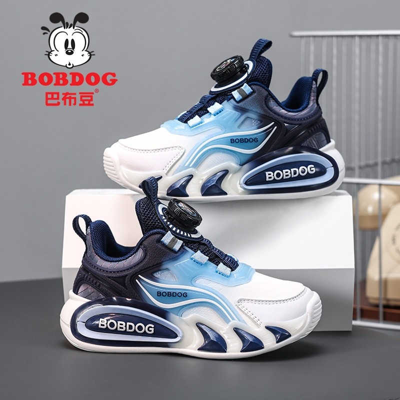 巴布豆童鞋男童运动鞋子2025春秋季新款网面透气跑步鞋儿童篮球鞋