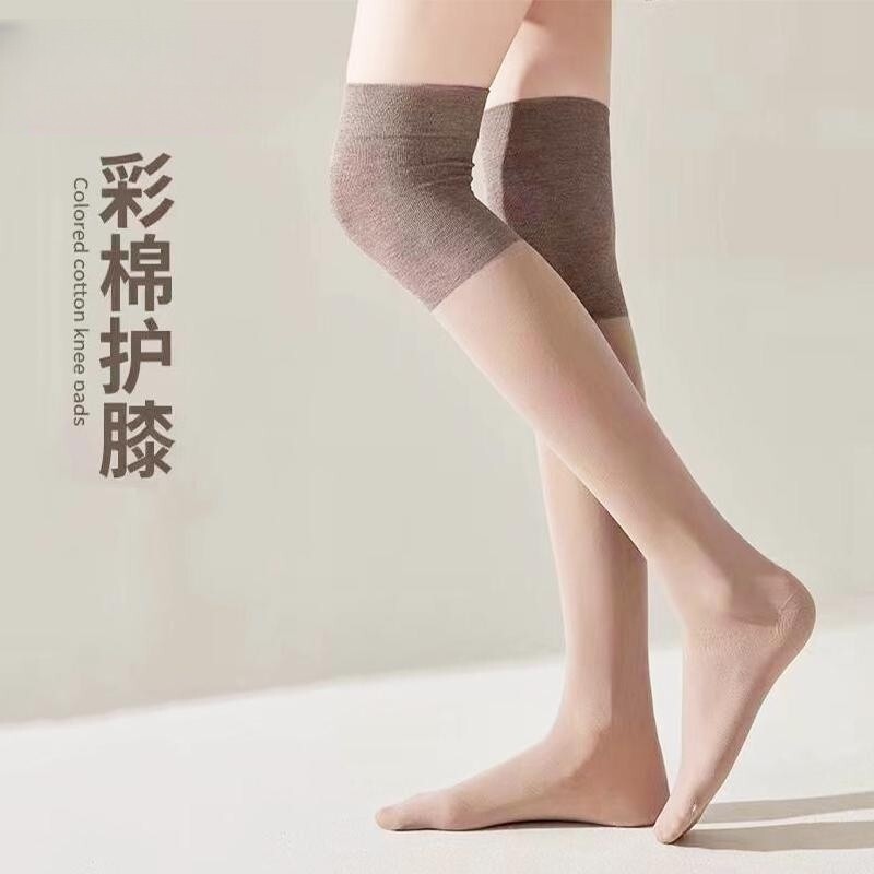 春夏季空调护膝袜丝袜女长筒过膝袜保暖加长防勾丝袜套高筒袜护腿