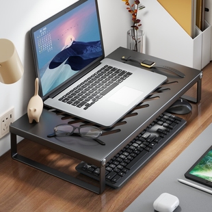 笔记本电脑增高架烧烤架托架桌面增高散热器可折叠便携支撑悬空立式置物架平板手提分层架显示器底座办公专用