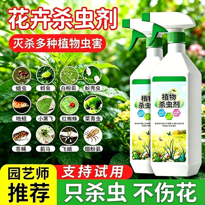 杀虫药花卉植物月季花病虫害常用药蚜虫小黑飞非红蜘蛛专用剂除虫