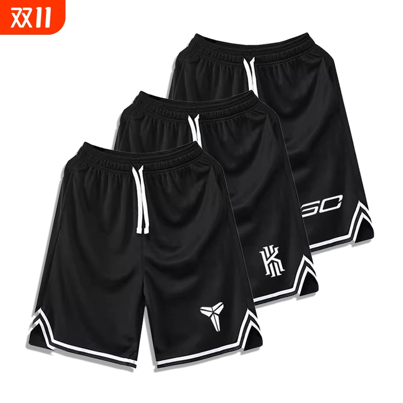 库里篮球服男款短裤速干球裤欧文透气科比詹姆斯训练服运动五分裤