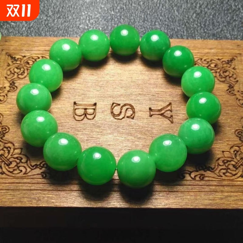 阳绿色翡翠手链爆款干青铁龙生