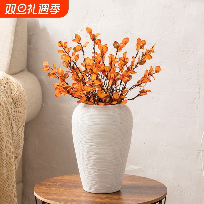 景德镇家居极简北欧风台面纯色创意日式干花水培花瓶摆件组合套装