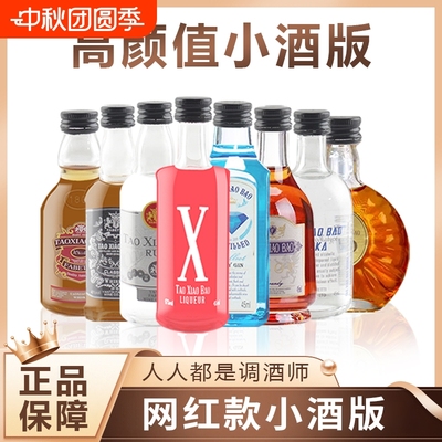 小酒版威士忌调酒基酒小瓶洋酒45ml便利店摆摊夜市伏特加朗姆酒
