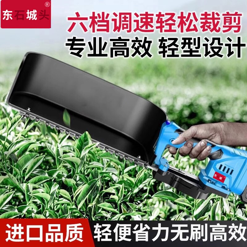 东城款电动调速采茶机茶树修剪机无刷充电式单人小型茶叶收割采