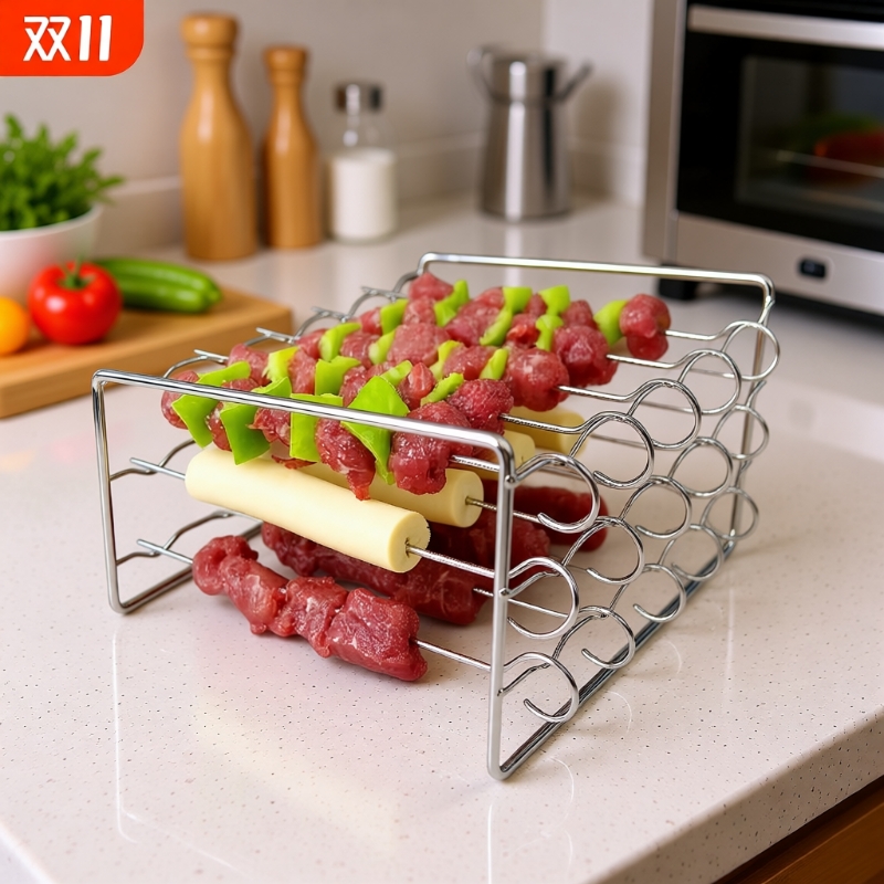 不锈钢三层烤架通用|千人加购