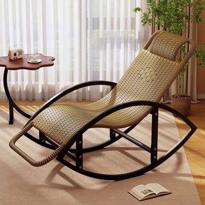 摇摇椅躺椅成人可睡觉大人藤椅2025新款阳台家用休闲懒人椅子藤编
