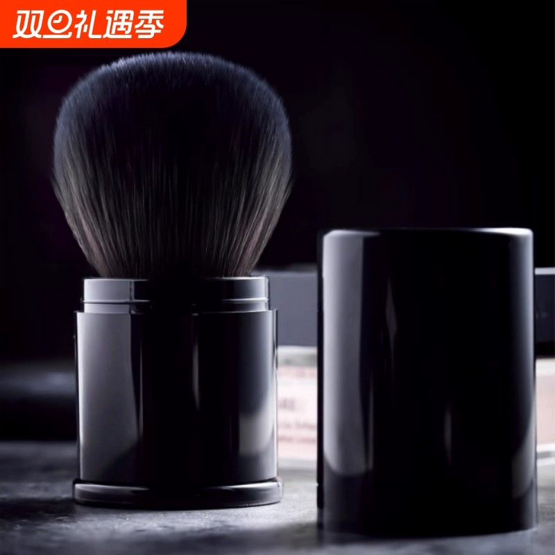 散粉刷羊毛便携收纳大号伸缩腮红刷粉饼刷动物毛化妆刷子旅行蓬松