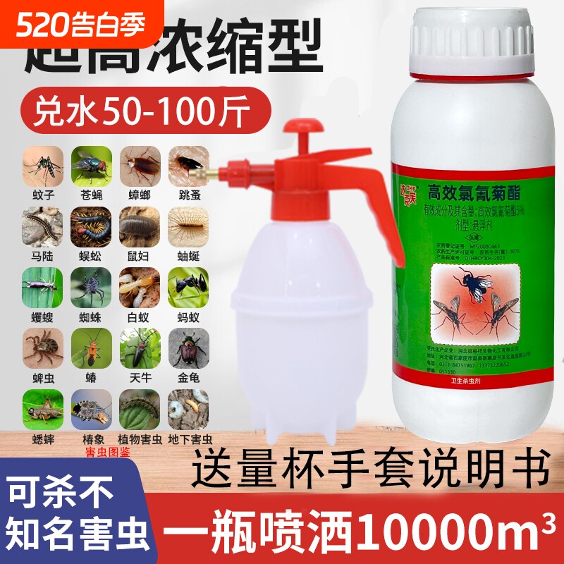 杀蚊子灭蟑螂神器跳蚤蚂蚁白蚁药家用室内户外下水道杀虫剂臭虫药