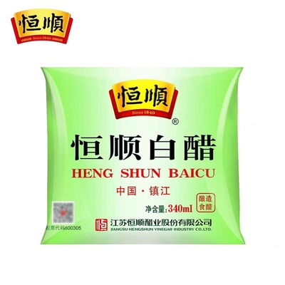 恒顺袋装白醋340ml 酿造食醋凉拌腌制泡菜洗脸泡脚家用厨房