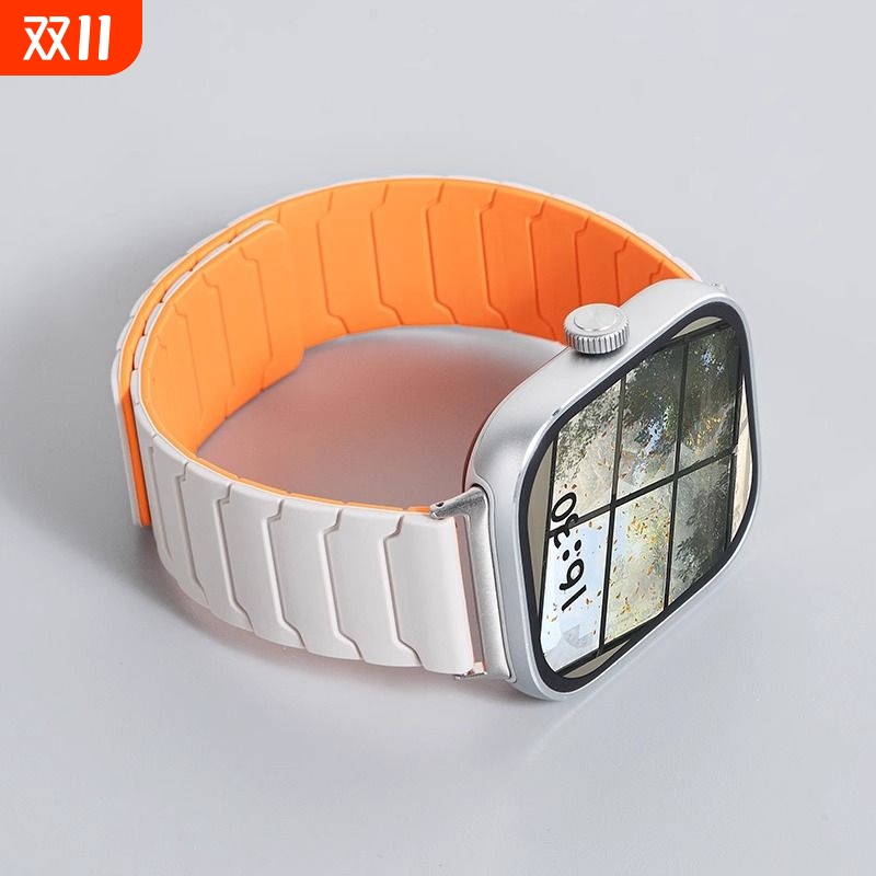 适用荣耀亲选Rossini 2i表链e磁吸手表5/4pro表带硅胶fit夏Haylou