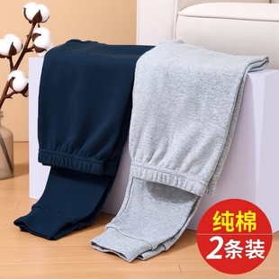 衬裤 打底裤 保暖裤 纯棉秋裤 冬季 春秋薄款 男全棉毛线裤 中老年人 男士