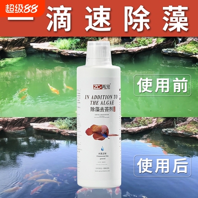 鱼缸除藻剂去青苔绿藻鱼池除绿水