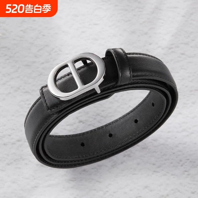 高端真皮皮带女士腰带男女款2025新款百搭复古腰带自动扣爆款商务
