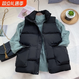 休闲 坎肩背心外套面包服棉马夹袄韩版 2025冬新款 羽绒棉马甲女短款