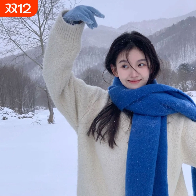 韩系氛围感围巾柔软亲肤防风保暖